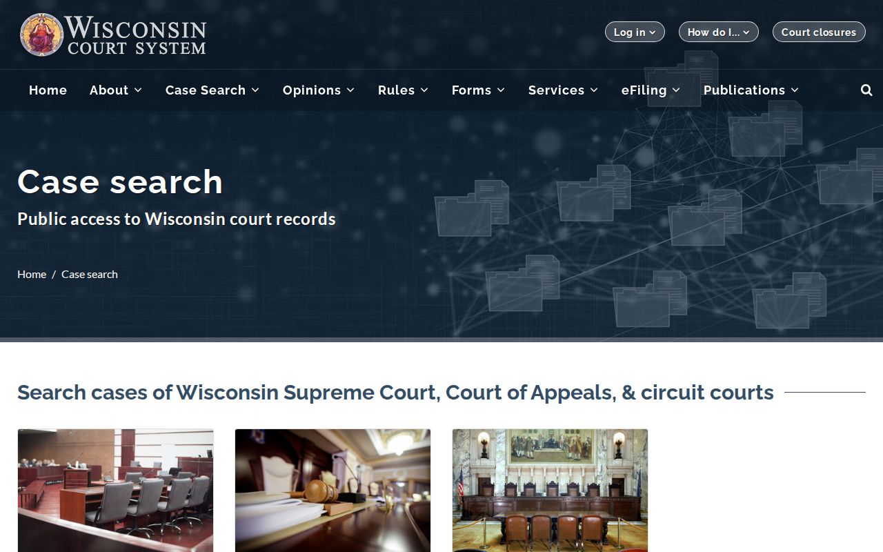 Bayfield County court docket options on Wisconsin Case Search